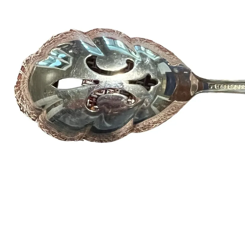 Rogers and Bro Extra Plate Slotted Serving Spoon Berry Spoon Original Floral